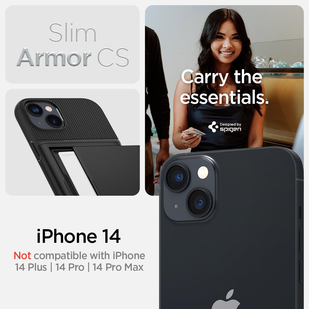 Spigen® Slim Armor™ CS ACS05058 iPhone 14 Case - Black