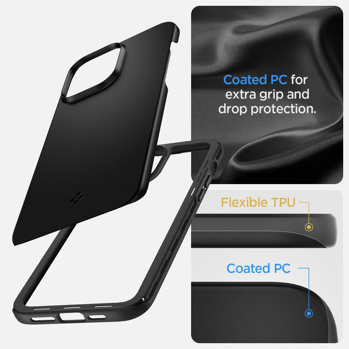 Spigen® Thin Fit™ ACS04773 iPhone 14 Plus Case - Black