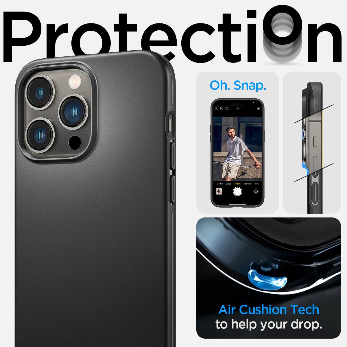 Spigen® Thin Fit™ ACS04780 iPhone 14 Pro Case - Black