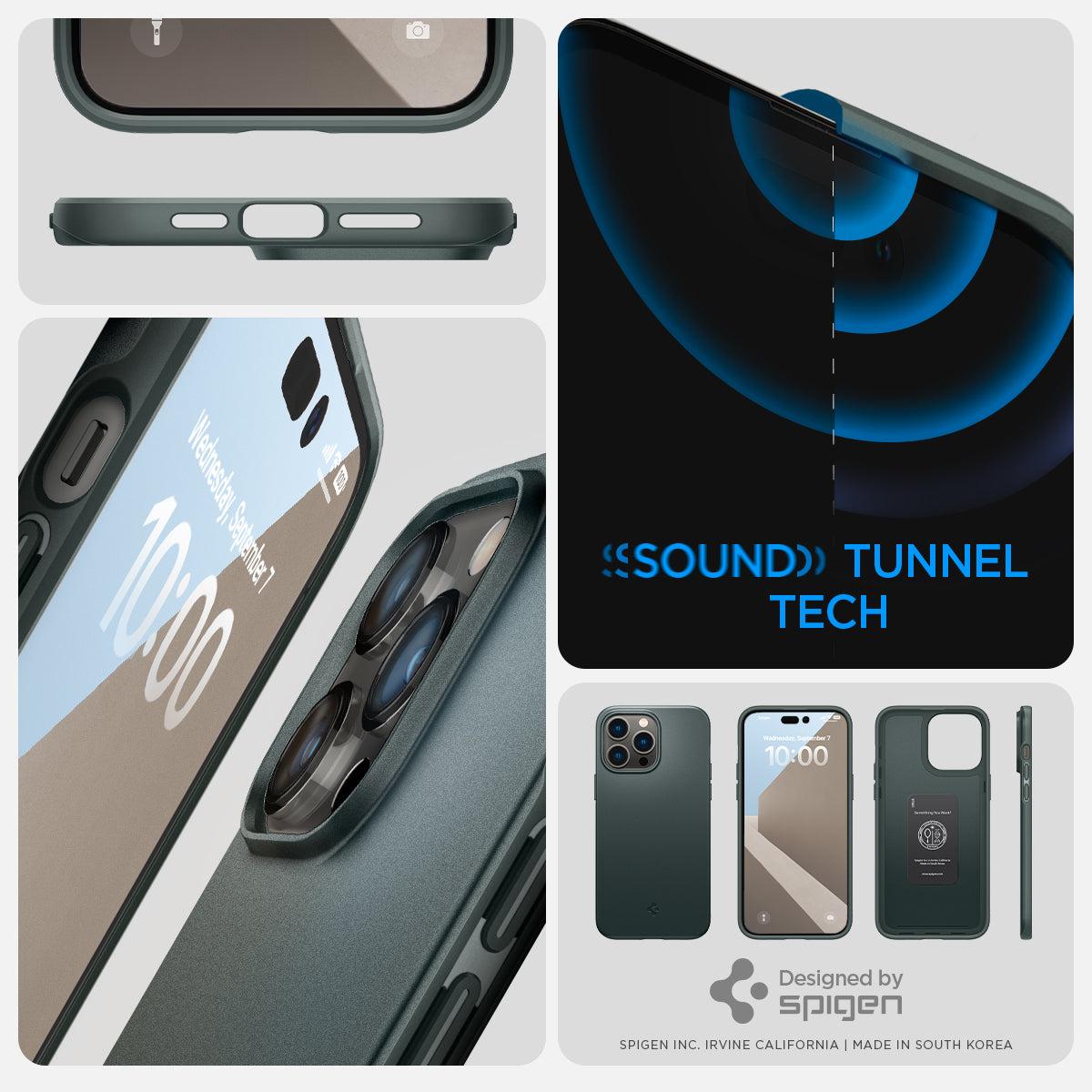 Spigen® Thin Fit™ ACS04786 iPhone 14 Pro Case - Abyss Green