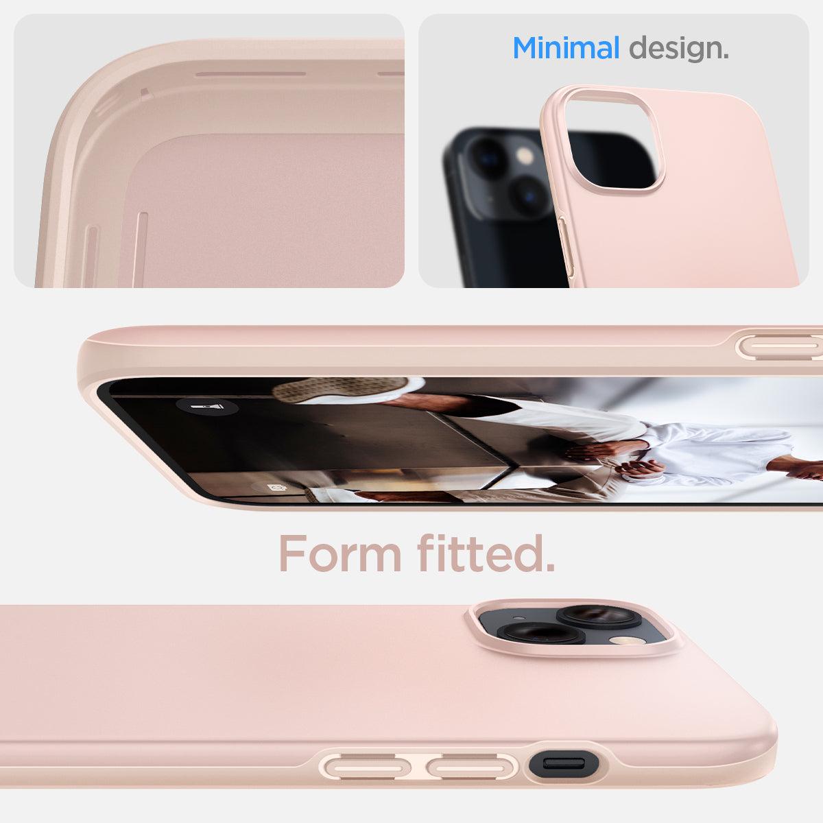 Spigen® Thin Fit™ ACS04791 iPhone 14 Case - Pink Sand