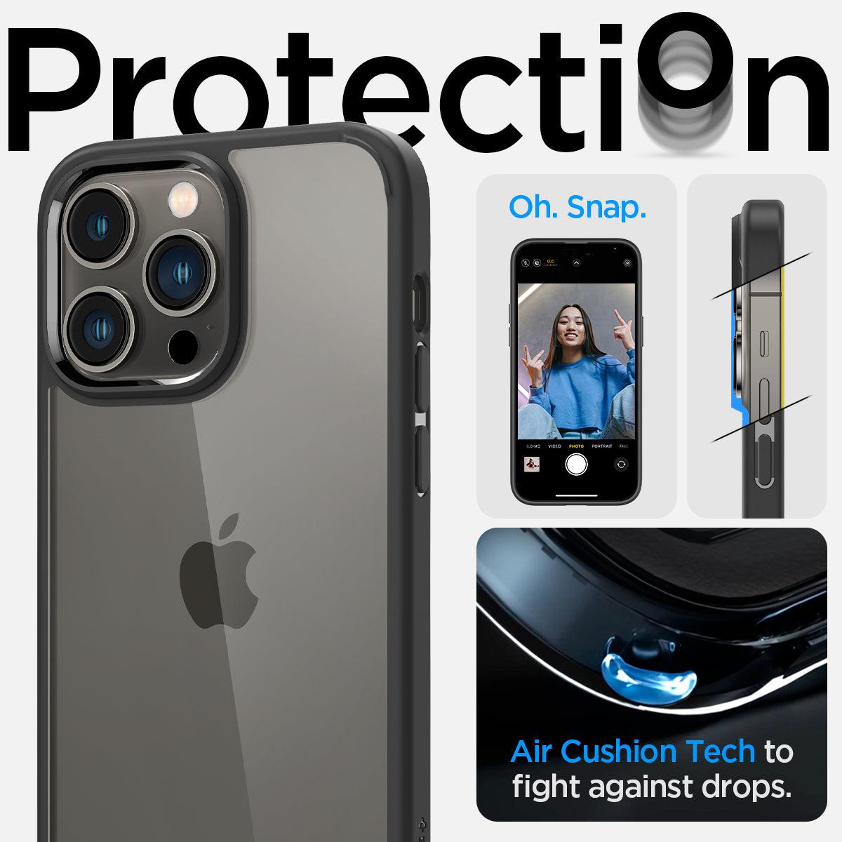 Spigen® Ultra Hybrid™ ACS04817 iPhone 14 Pro Max Case - Matte Black