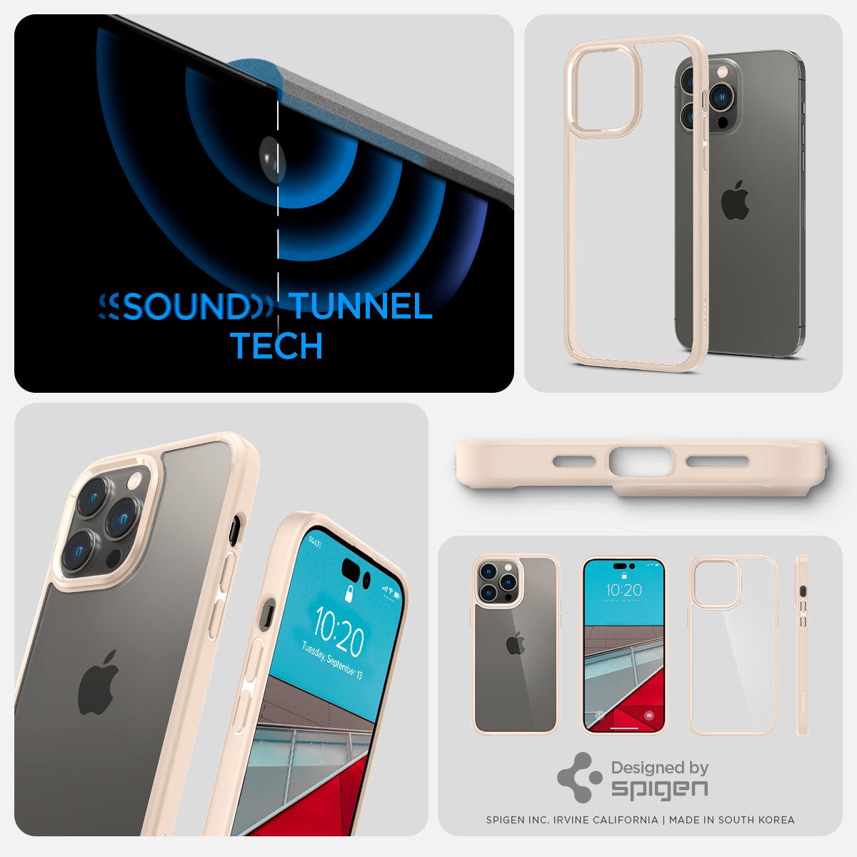 Spigen® Ultra Hybrid™ ACS04819 iPhone 14 Pro Max Case - Sand Beige