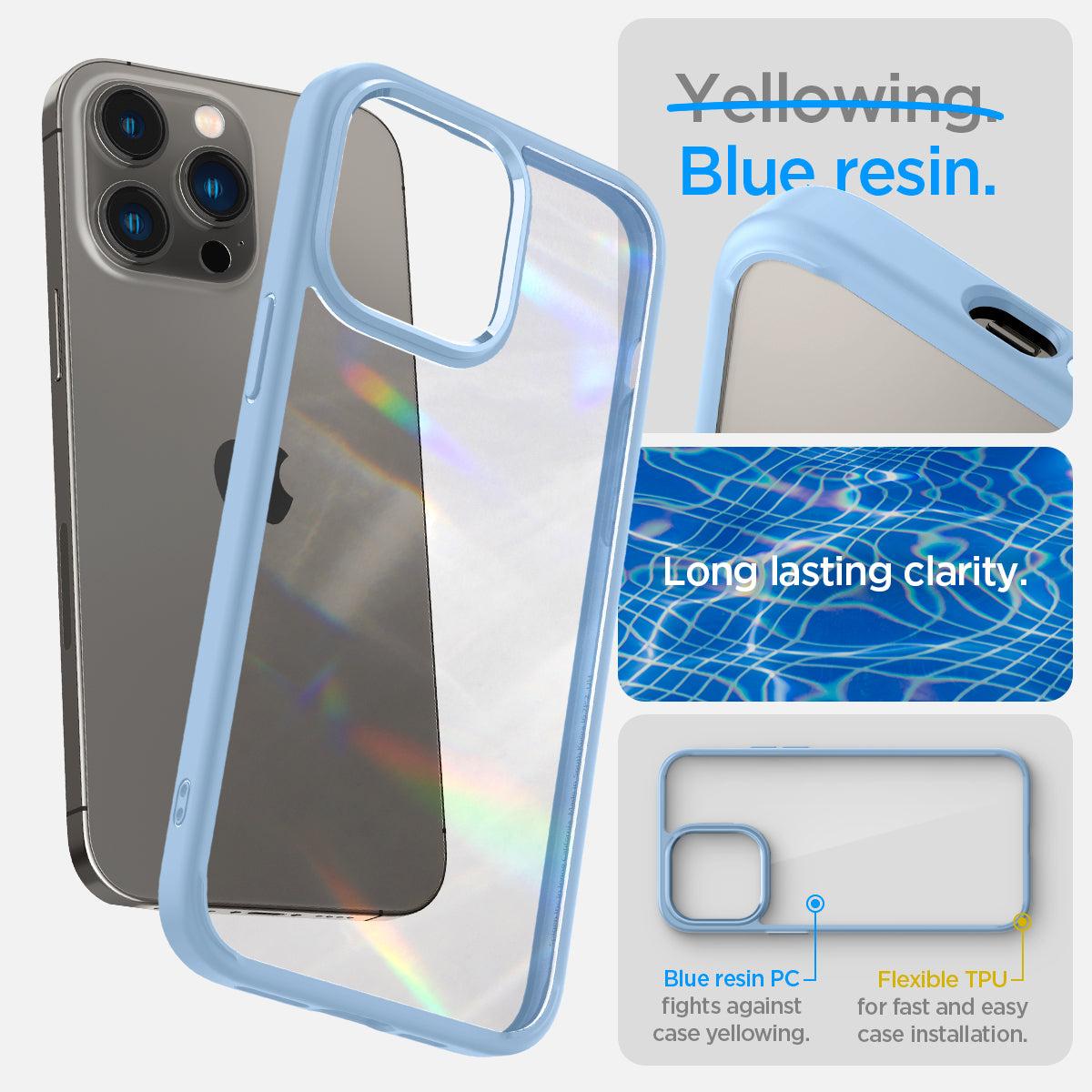 Spigen® Ultra Hybrid™ ACS04820 iPhone 14 Pro Max Case - Sierra Blue