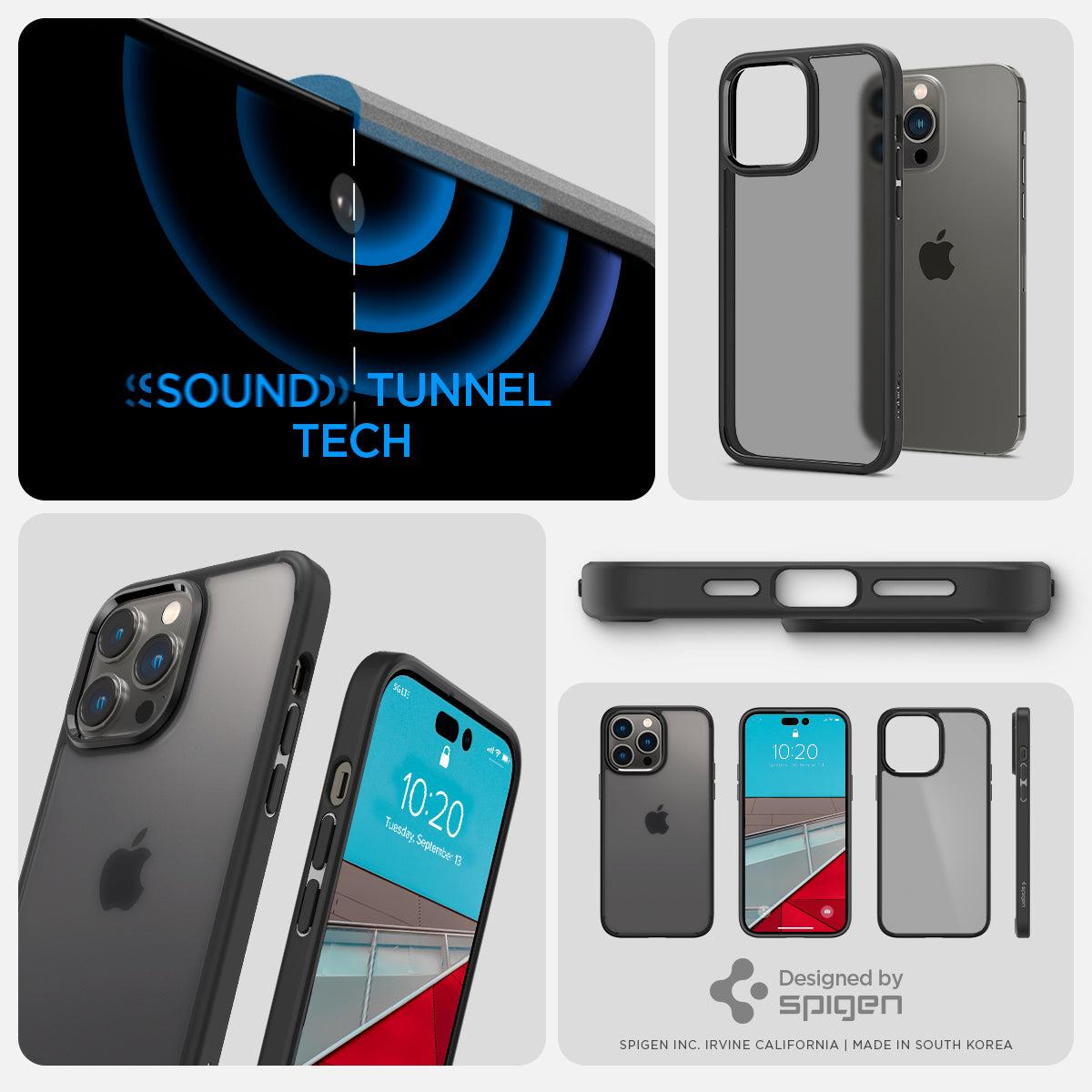 Spigen® Ultra Hybrid™ ACS04824 iPhone 14 Pro Max Case - Frost Black