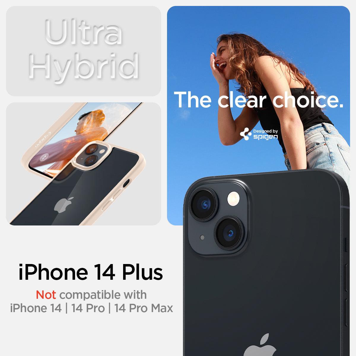 Spigen® Ultra Hybrid™ ACS04898 iPhone 14 Plus Case - Sand Beige
