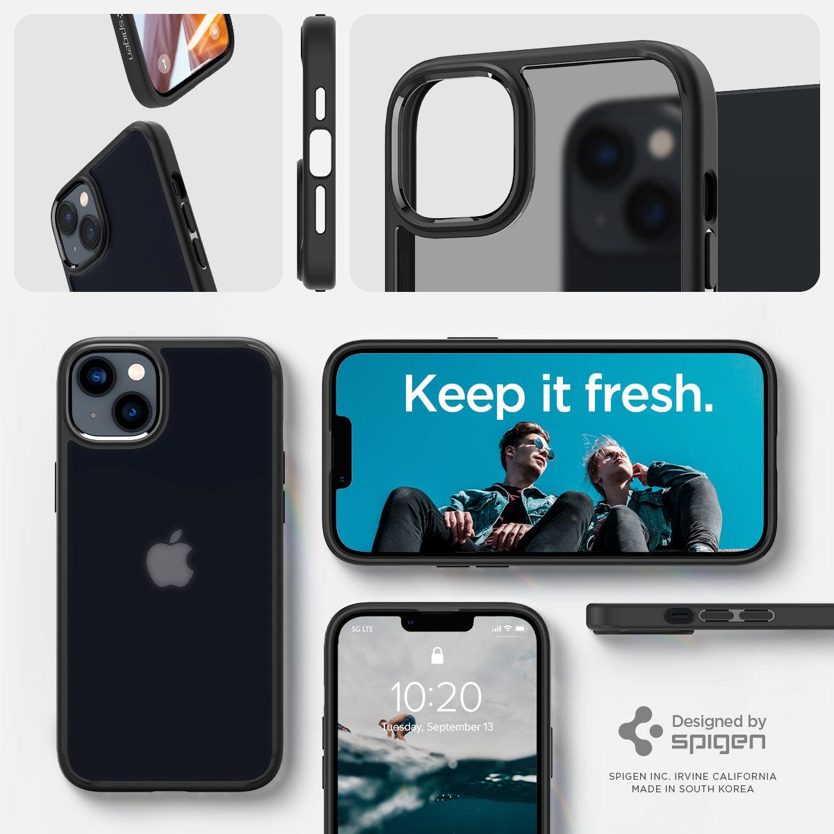 Spigen® Ultra Hybrid™ ACS04901 iPhone 14 Plus Case - Frost Black