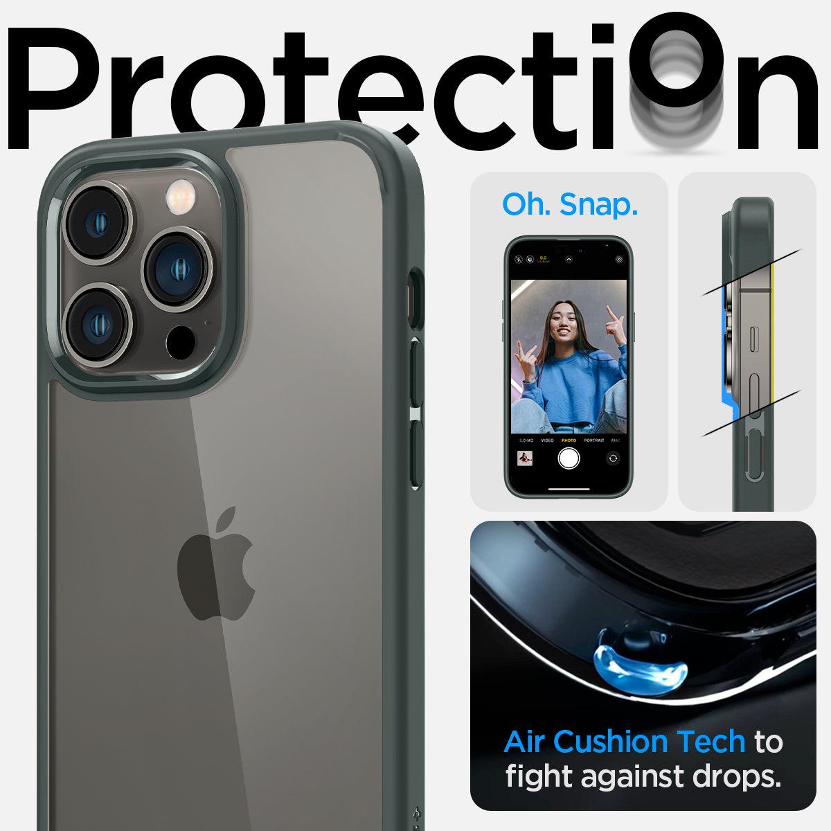 Spigen® Ultra Hybrid™ ACS04966 iPhone 14 Pro Case - Abyss Green