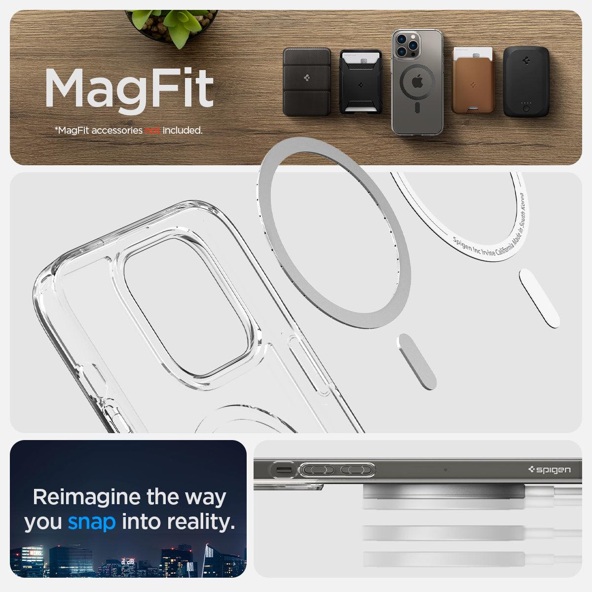 Spigen® Ultra Hybrid™ (MagFit) ACS04827 iPhone 14 Pro Max Case - Carbon Fiber