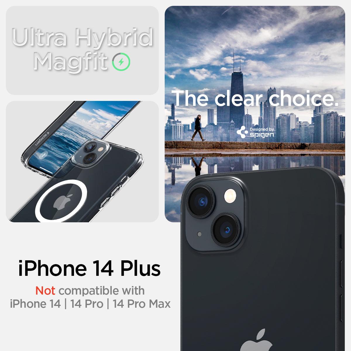 Spigen® Ultra Hybrid™ (MagFit) ACS04902 iPhone 14 Plus Case - White