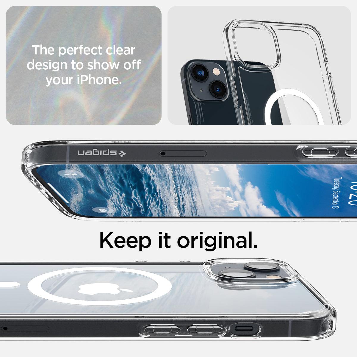 Spigen® Ultra Hybrid™ (MagFit) ACS04902 iPhone 14 Plus Case - White