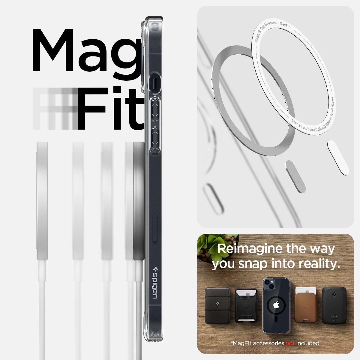 Spigen® Ultra Hybrid™ (MagFit) ACS04903 iPhone 14 Plus Case - Black
