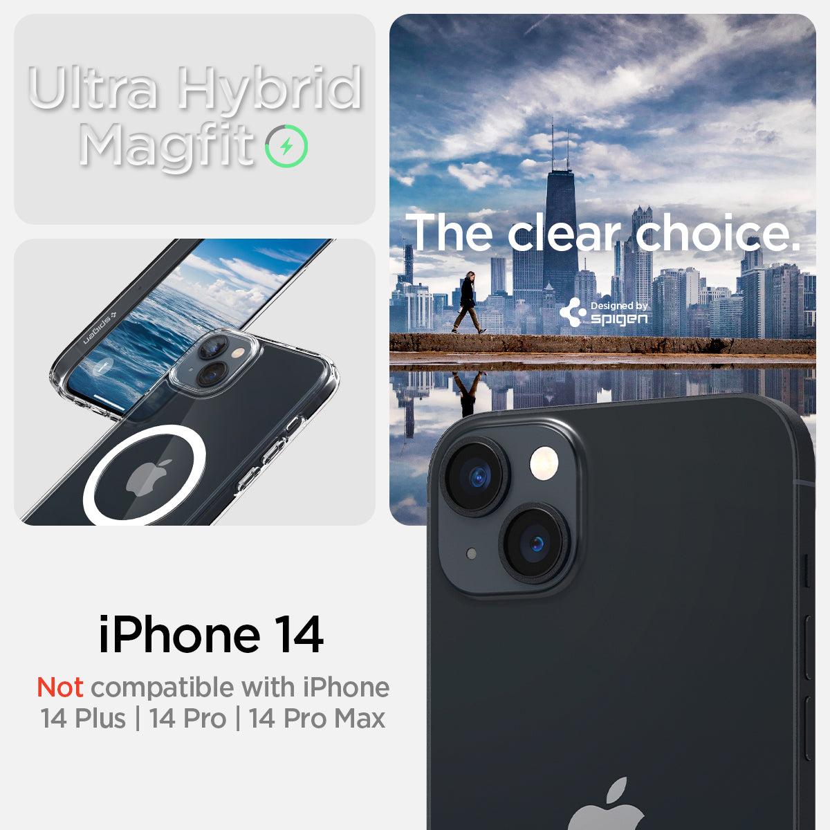 Spigen® Ultra Hybrid™ (MagFit) ACS05048 iPhone 14 Case - White