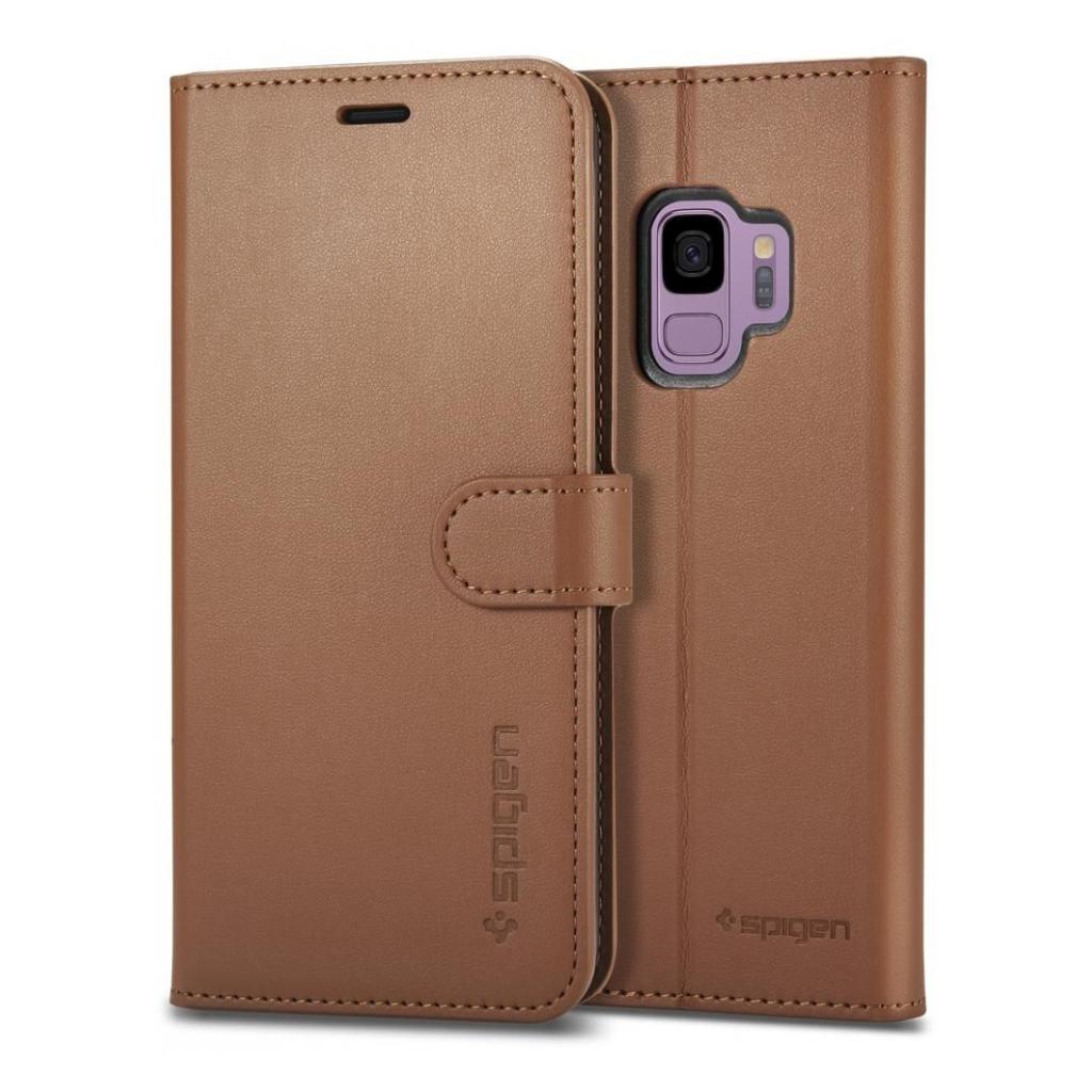 Spigen® Wallet S™ 592CS22871 Samsung Galaxy S9 Case – Coffee Brown
