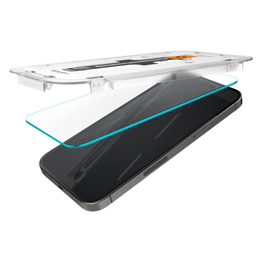 Spigen® (x2.Pack) GLAS.tR™ EZ FIT™ HD AGL05214 iPhone 14 Pro Premium Tempered Glass Screen Protector (Sensor Protection)