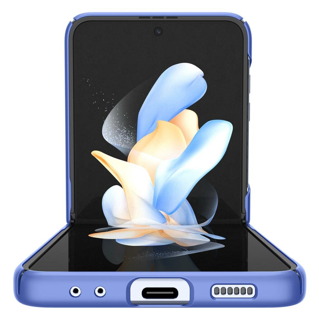 Spigen® AirSkin™ ACS05172 Samsung Galaxy Z Flip 4 Case – Cornflower Blue