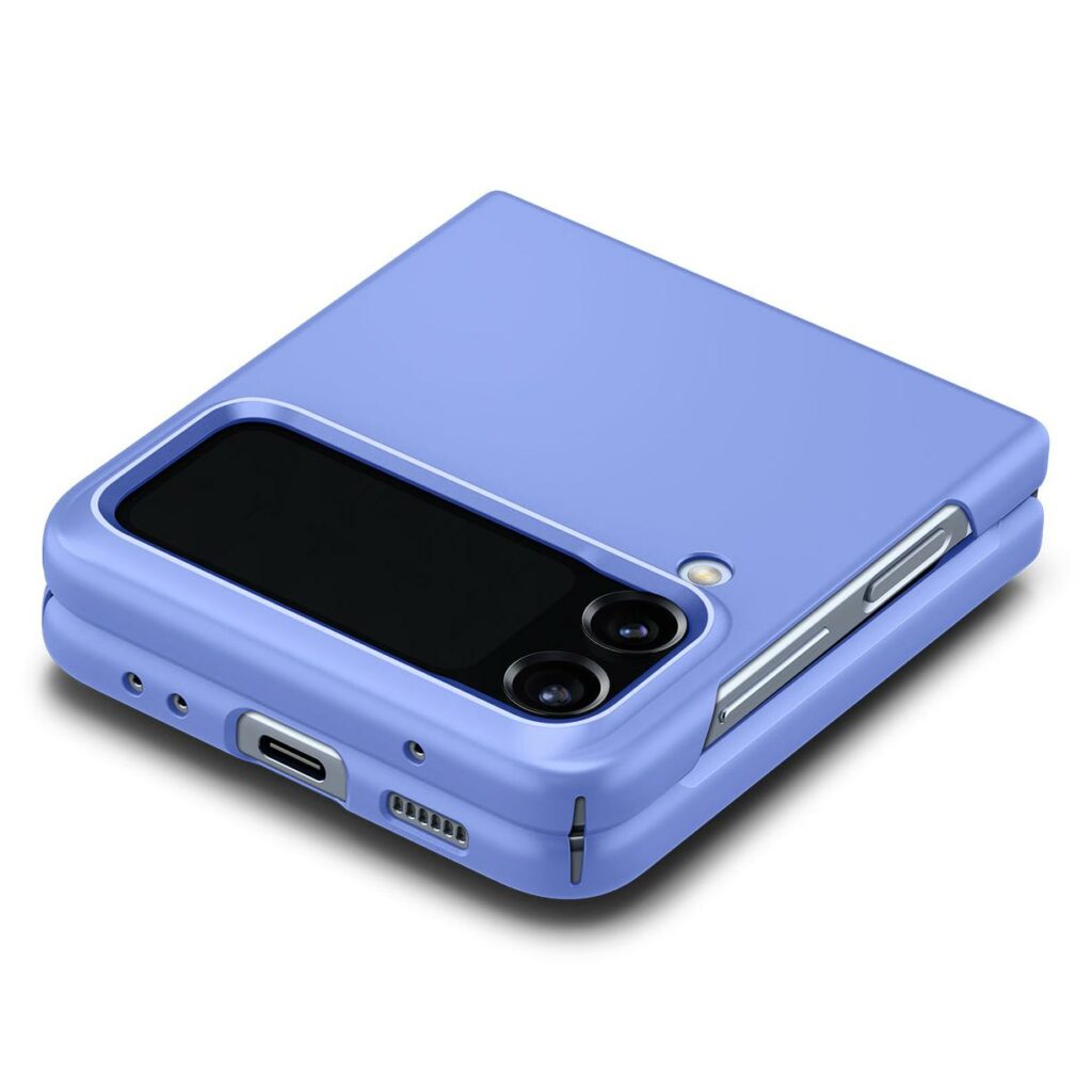 Spigen® AirSkin™ ACS05172 Samsung Galaxy Z Flip 4 Case – Cornflower Blue