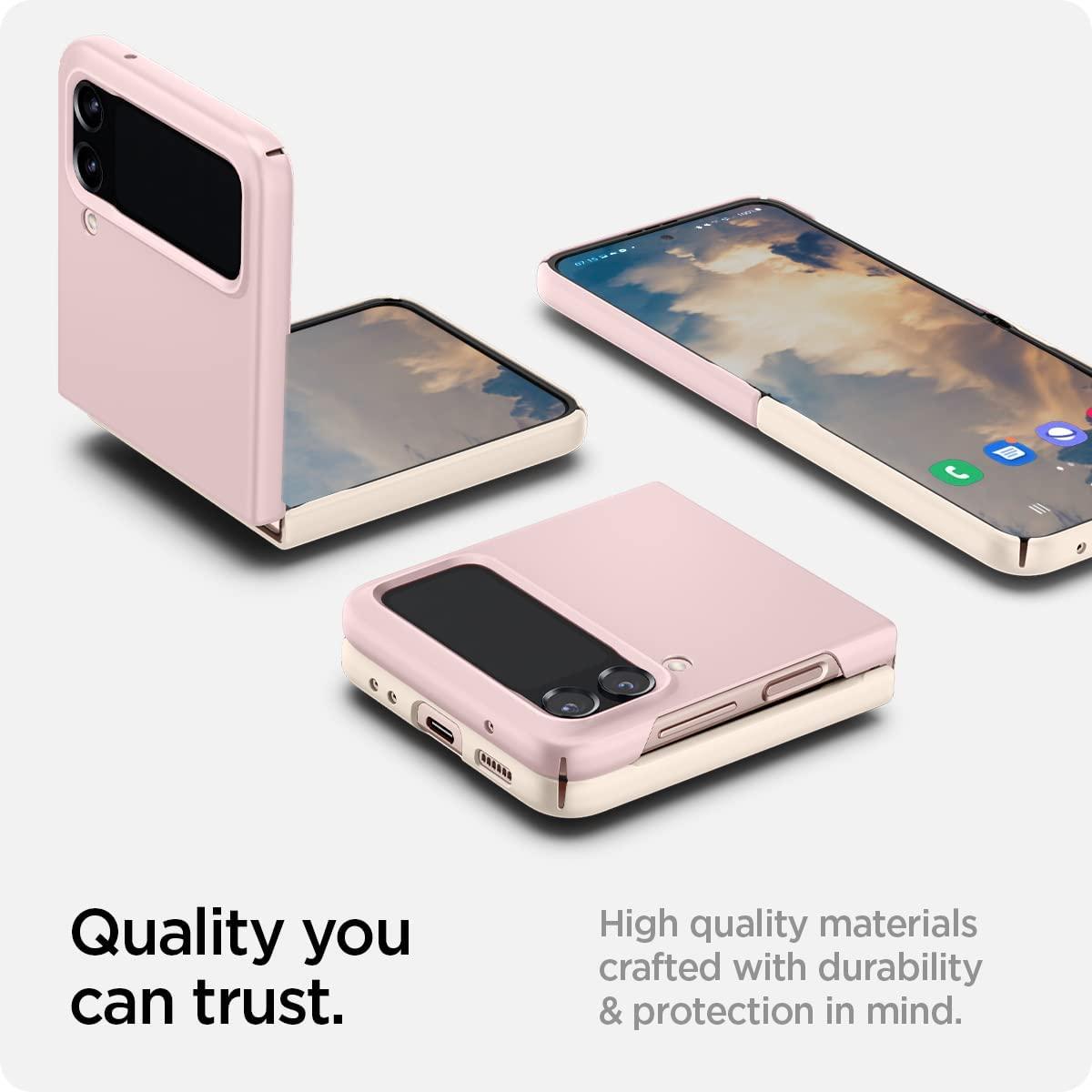 Spigen® AirSkin™ ACS05174 Samsung Galaxy Z Flip 4 Case - Cotton Pink