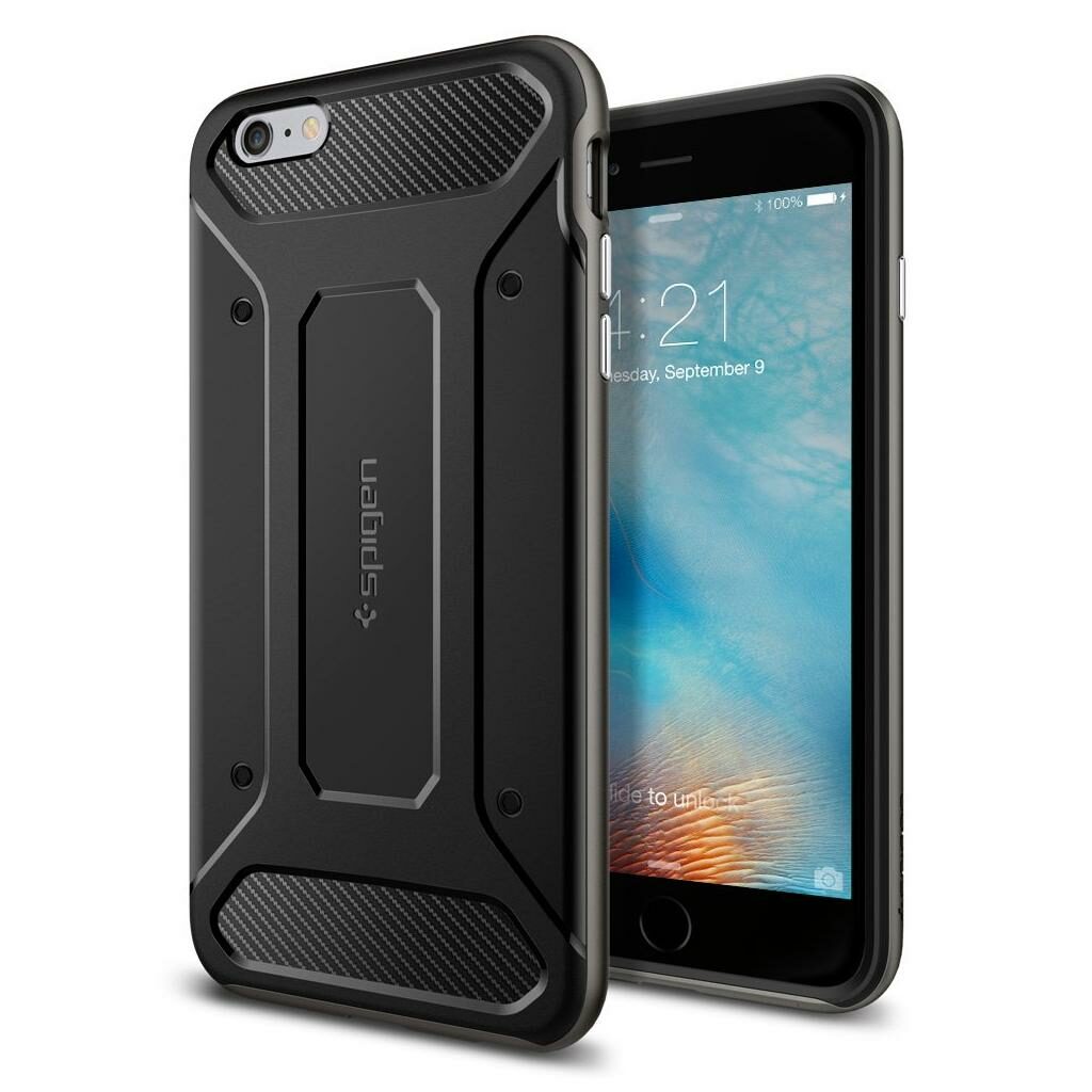 Spigen® Neo Hybrid Carbon™ SGP11666 iPhone 6 Plus / 6s Plus Case – Gunmetal