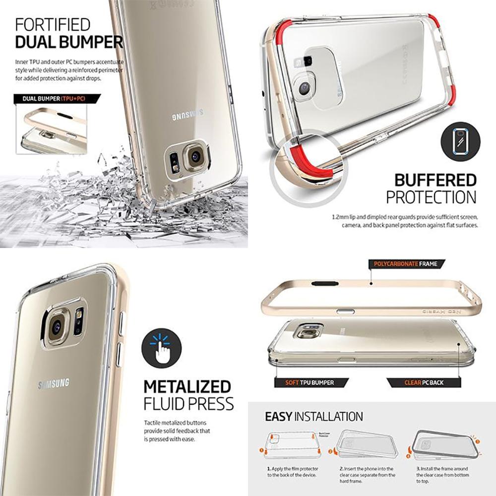 Spigen® Neo Hybrid CC™ SGP11510 Samsung Galaxy S6 Case – Champagne Gold