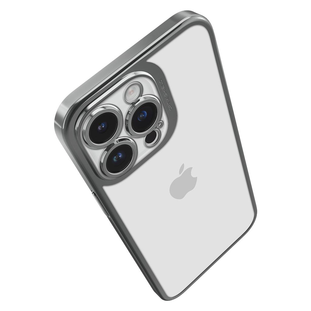 Spigen® Optik Crystal™ ACS04834 iPhone 14 Pro Max Case – Chrome Gray