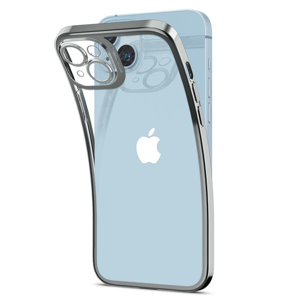 Spigen® Optik Crystal™ ACS05057 iPhone 14 Case – Chrome Gray