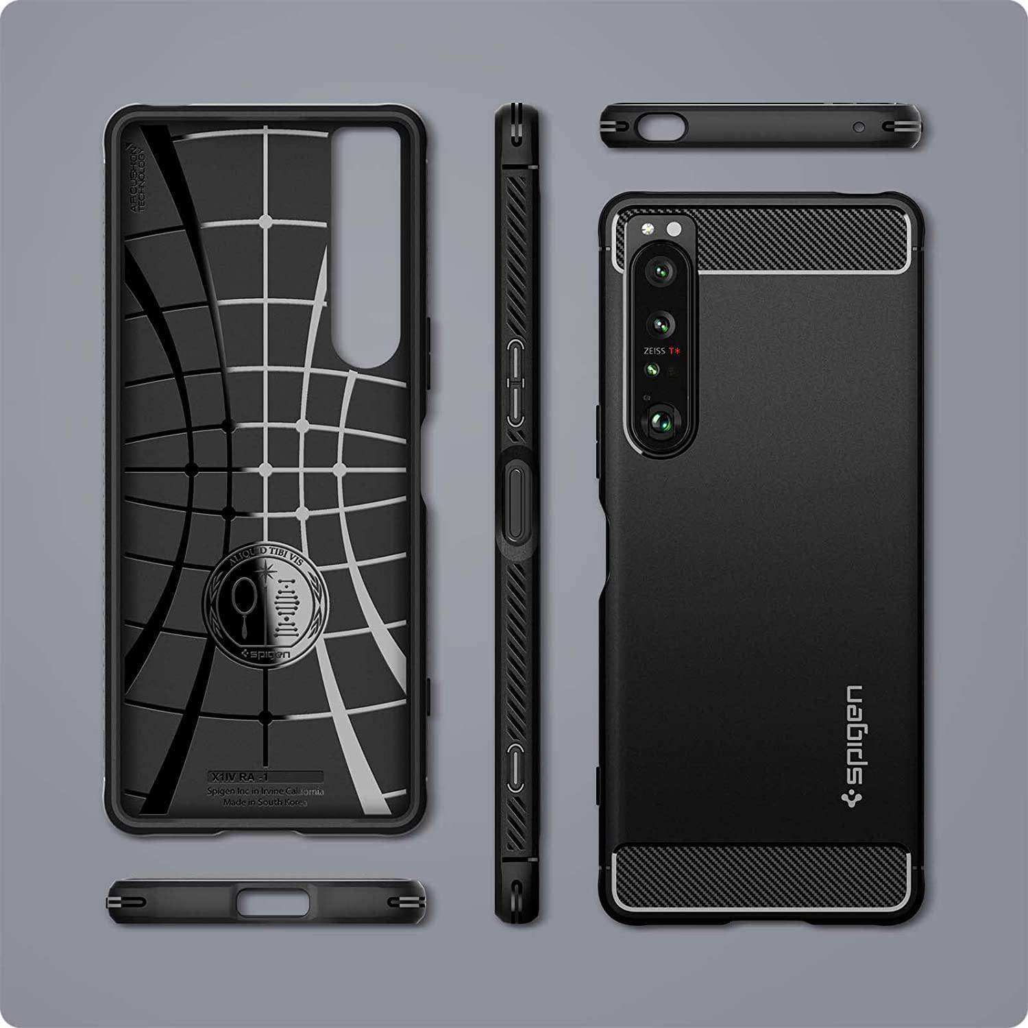 Spigen® Rugged Armor™ ACS04550 Sony Xperia 1 IV Case - Matte Black