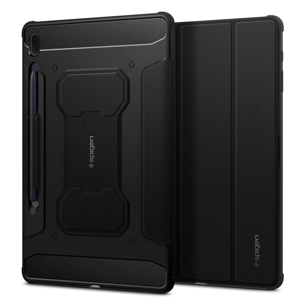 Spigen® Rugged Armor™ Pro ACS03007 Samsung Galaxy Tab S7 FE Case - Black