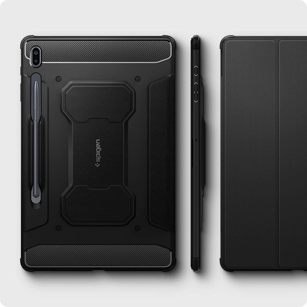 Spigen® Rugged Armor™ Pro ACS03007 Samsung Galaxy Tab S7 FE Case - Black