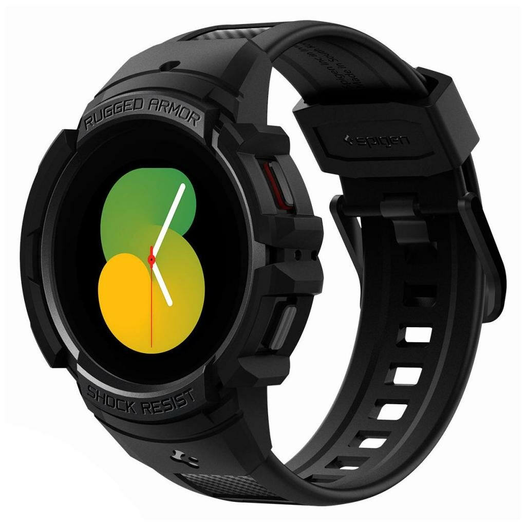 Spigen® Rugged Armor™ Pro ACS05394 Samsung Galaxy Watch 5 / 4 (44mm) Case - Black