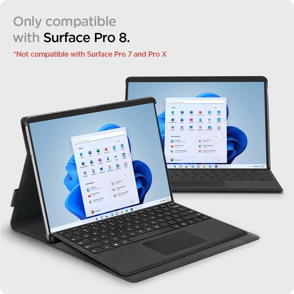 Spigen® Stand Folio™ ACS04207 Microsoft Surface Pro 8 Case - Black