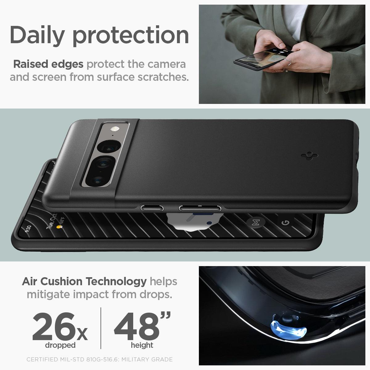 Spigen® Thin Fit™ ACS04733 Google Pixel 7 Pro Case - Black