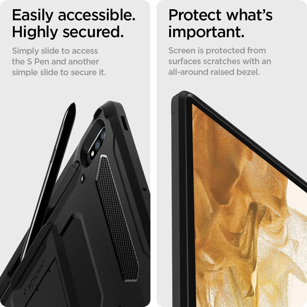 Spigen® Tough Armor™ Pro ACS01606 Samsung Galaxy Tab S8 11-inch / S7 11-inch Case – Black