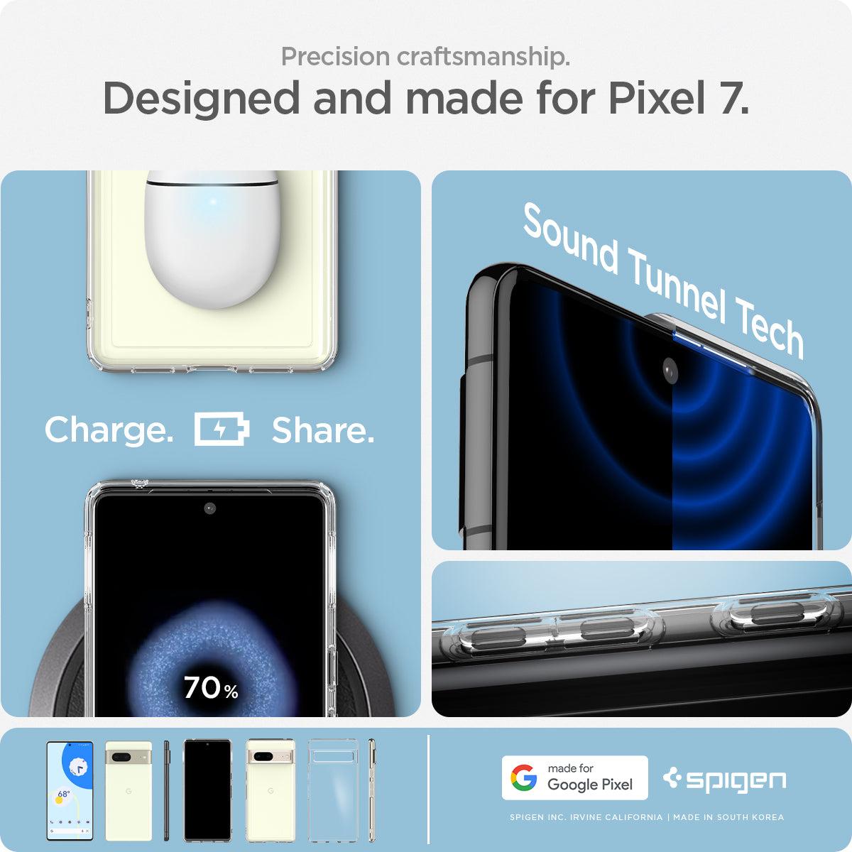 Spigen® Ultra Hybrid™ ACS04699 Google Pixel 7 Case - Crystal Clear