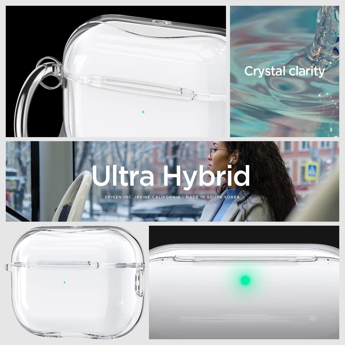 Spigen® Ultra Hybrid™ ACS05481 Apple AirPods Pro 2 Case - Crystal Clear