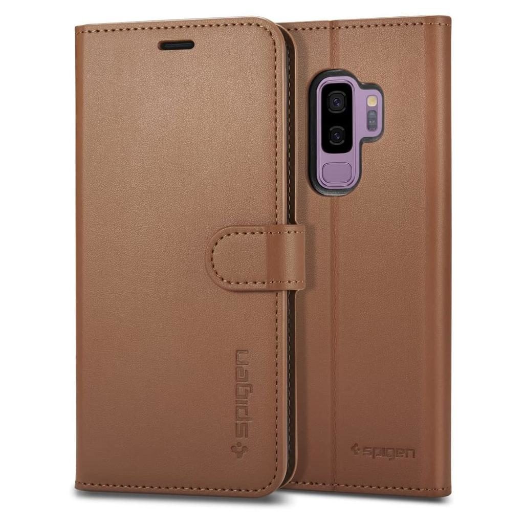 Spigen® Wallet S™ 593CS22958 Samsung Galaxy S9+ Plus Case – Coffee Brown