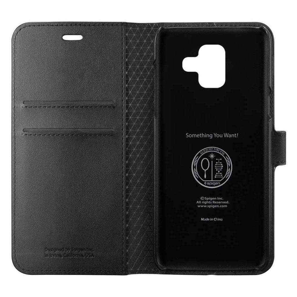 Spigen® Wallet S™ 596CS24092 Samsung Galaxy A6 (2018) Case – Black