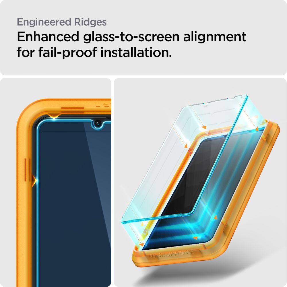 Spigen® (x2.Pack) GLAS.tR™ ALIGNmaster™ HD AGL04689 Sony Xperia 1 IV Premium Premium Tempered Glass Screen Protector