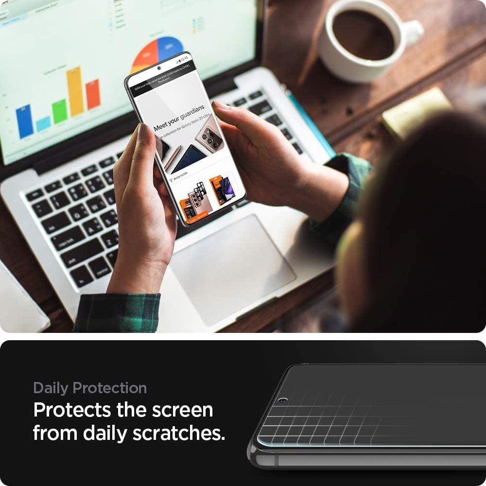 Spigen® (x2.Pack) NeoFlex™ AFL02525 Samsung Galaxy S21 Ultra Premium Screen Protector