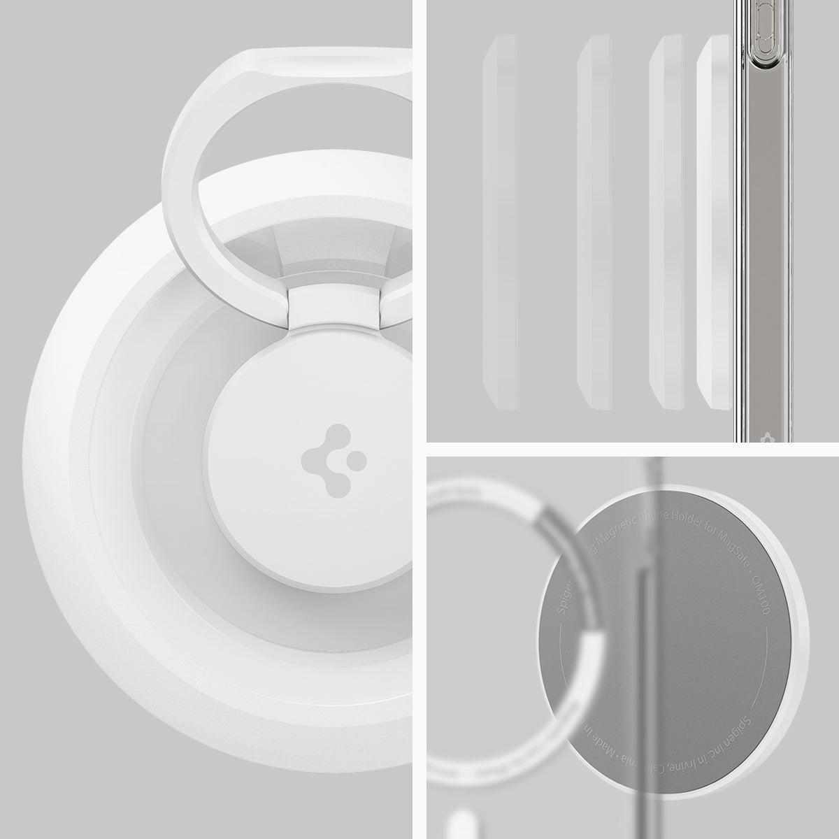 Spigen® O-Mag (MagFit) AMP05303 Magnetic Phone Holder – White