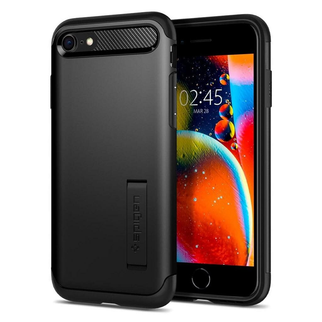 Spigen® Slim Armor™ ACS00886 iPhone SE (2022 / 2020) / 8 / 7 Case – Black