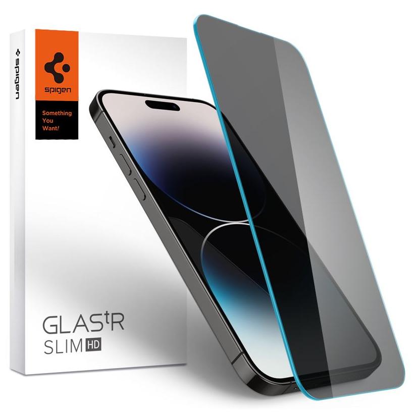 Spigen® GLAS.tR™ Privacy HD AGL05223 iPhone 14 Pro Premium Tempered Glass Screen Protector
