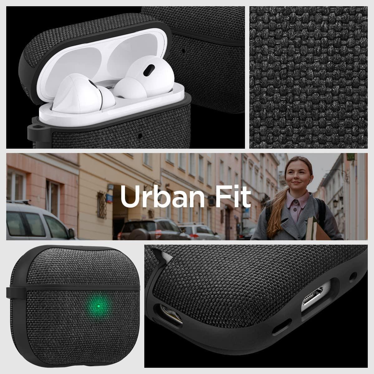 Spigen® Urban Fit™ ACS05483 Apple AirPods Pro 2 Case – Black