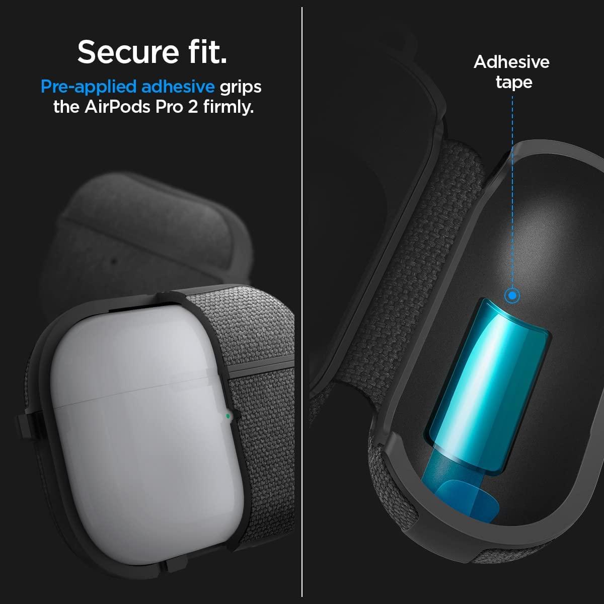 Spigen® Urban Fit™ ACS05483 Apple AirPods Pro 2 Case – Black