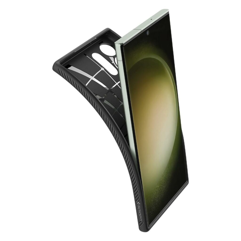 Spigen® Liquid Air™ ACS05614 Samsung Galaxy S23 Ultra Case - Matte Black
