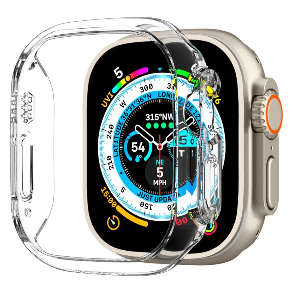 Spigen® Thin Fit™ ACS05917 Apple Watch Ultra (49mm) Case - Crystal Clear