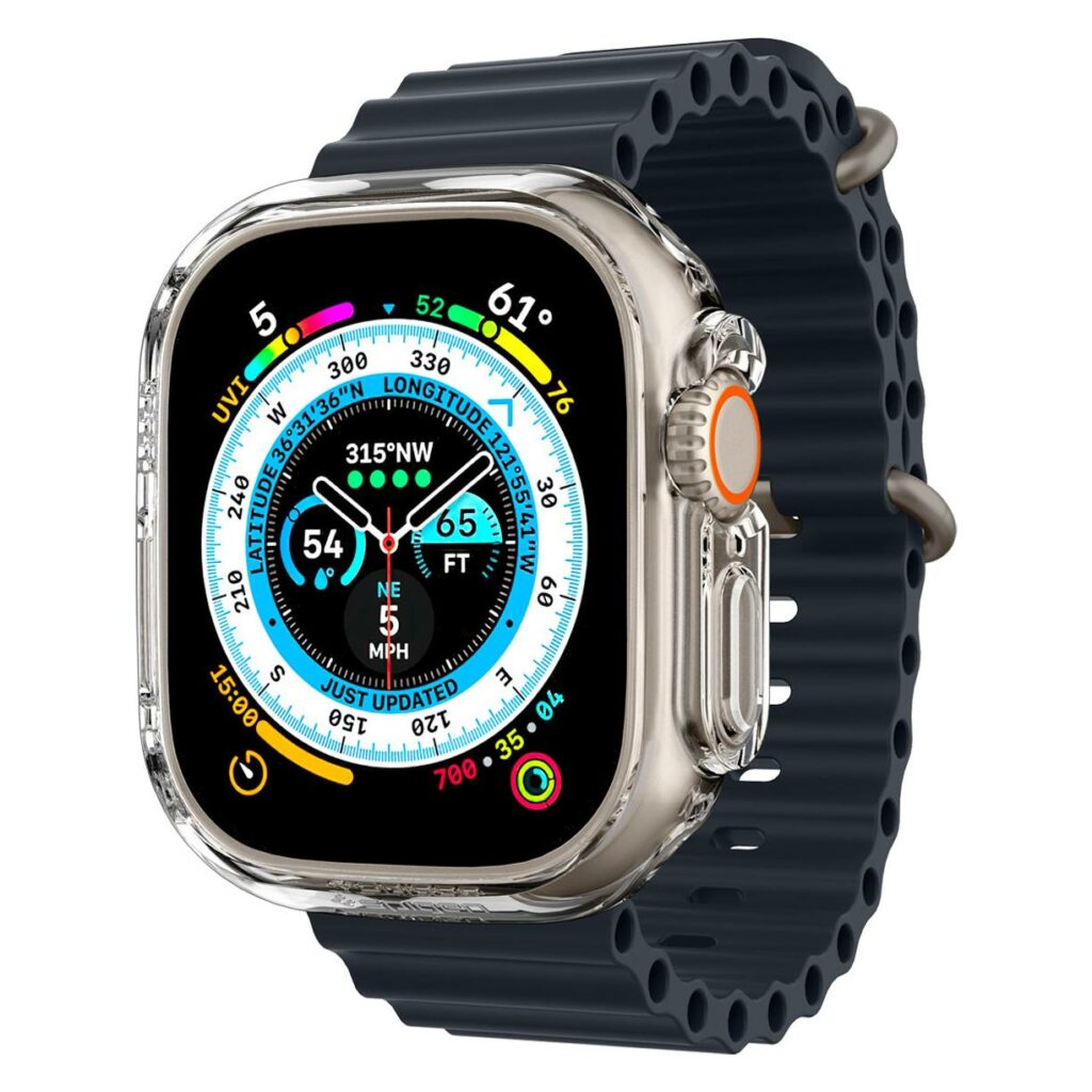 Spigen® Thin Fit™ ACS05917 Apple Watch Ultra (49mm) Case - Crystal Clear