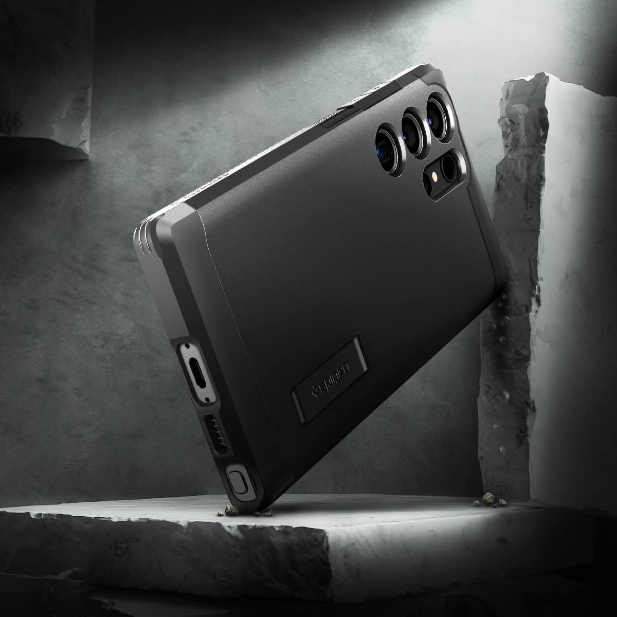 Spigen® Tough Armor™ ACS05623 Samsung Galaxy S23 Ultra Case - Black