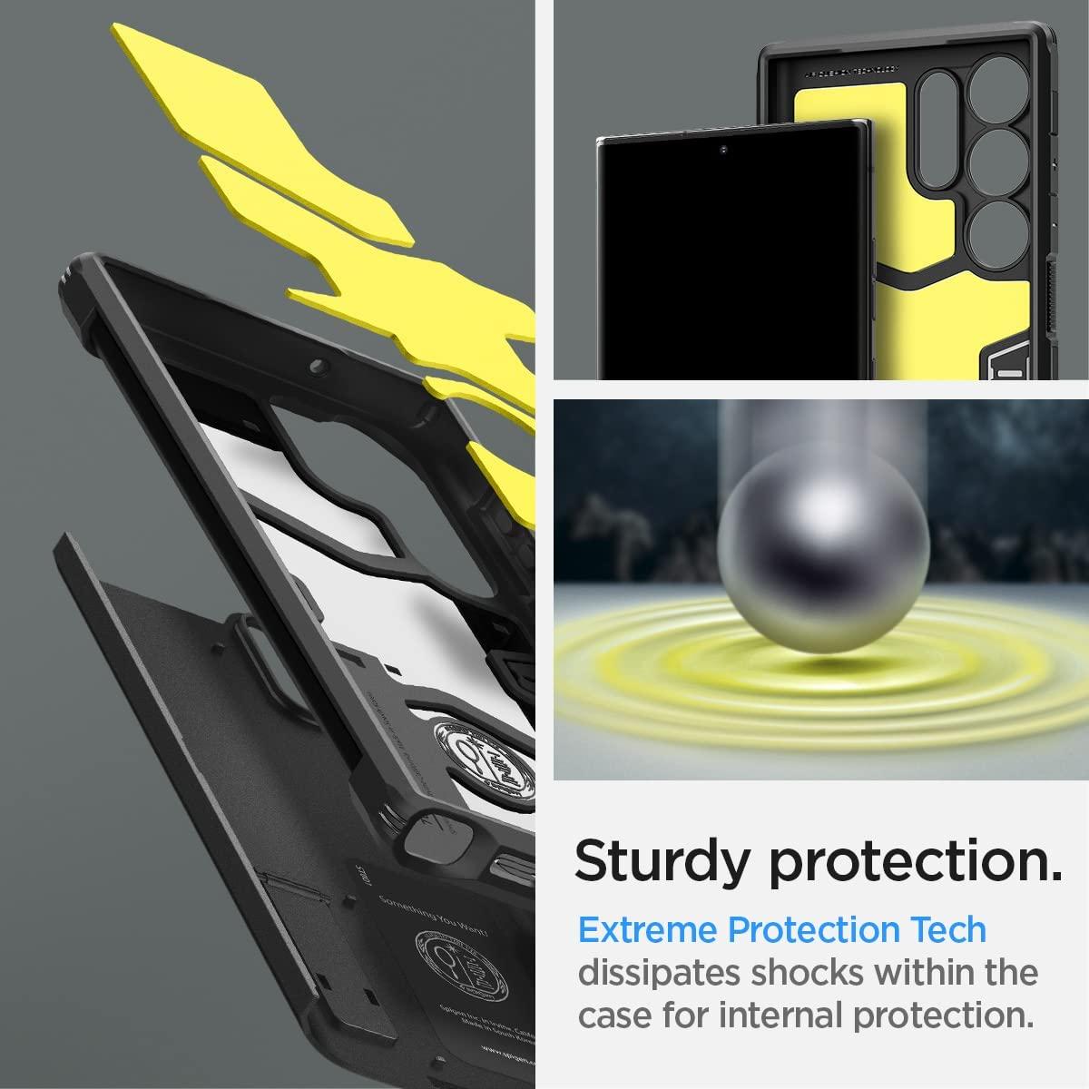 Spigen® Tough Armor™ ACS05623 Samsung Galaxy S23 Ultra Case - Black