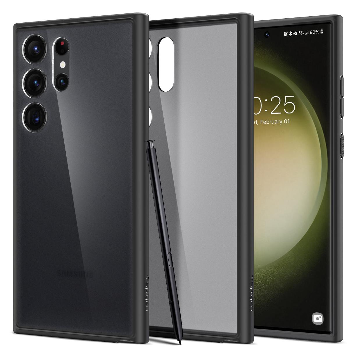 Samsung Galaxy S23 Ultra Case - Spigen Ultra Hybrid (Matte Black